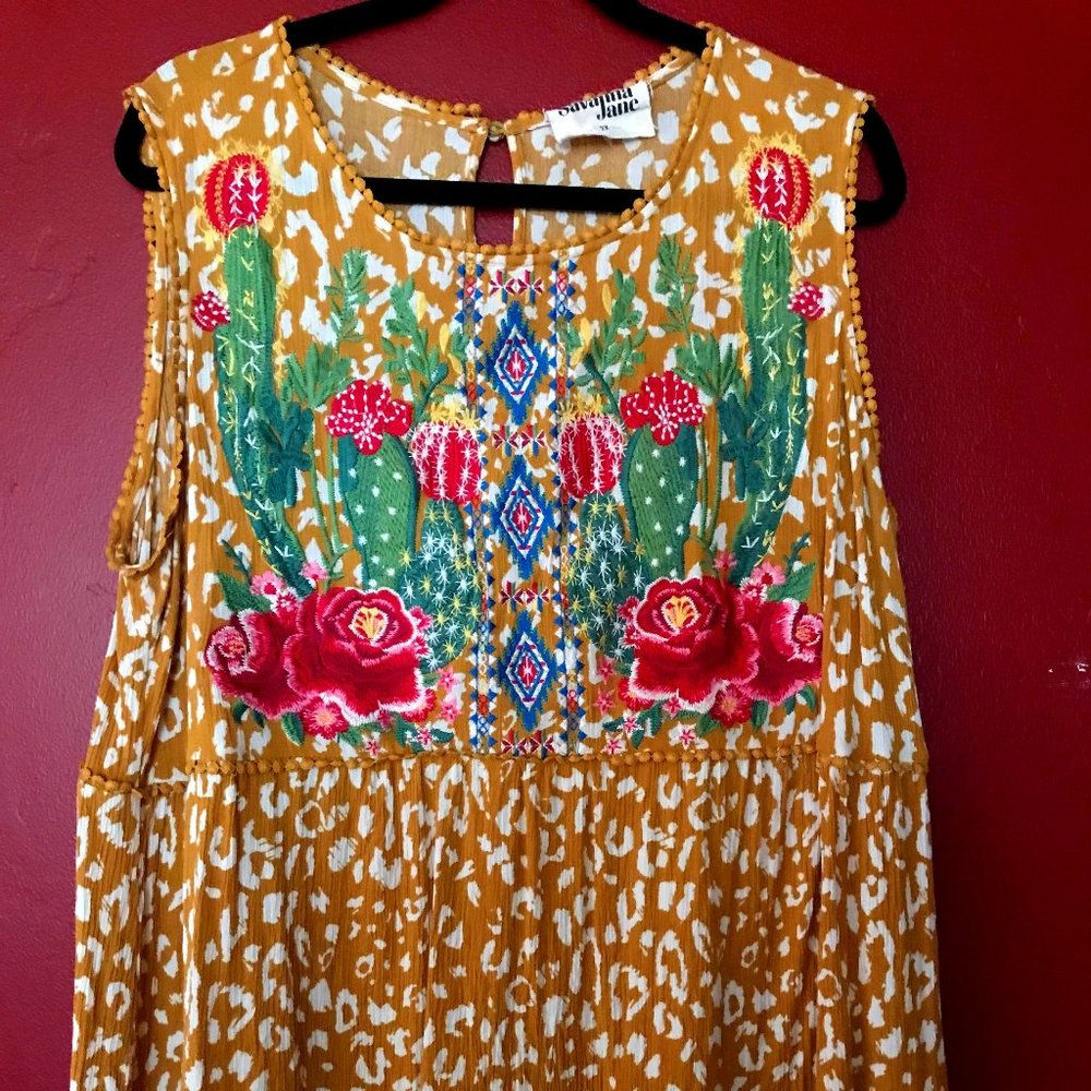 Beautiful embroidered summer top!  Savannah Jane!